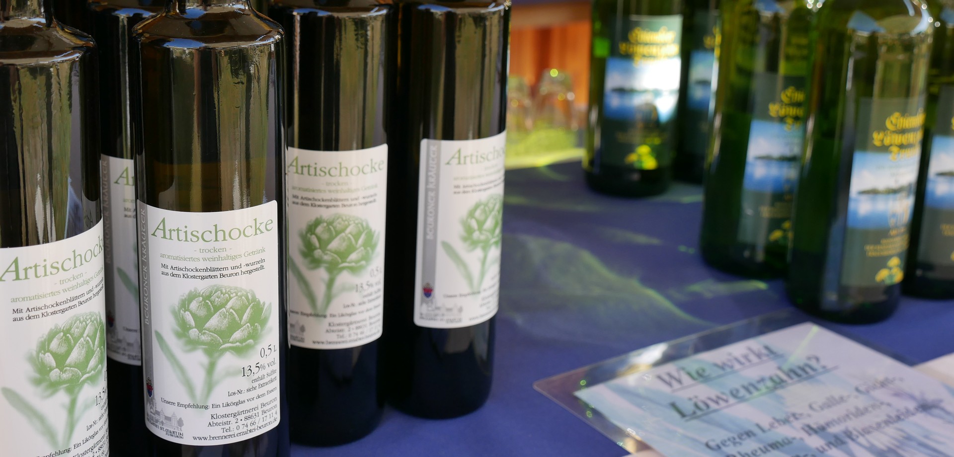 Auf dem Foto sieht man den Artischockenwein - eine Spezialität der Erzabtei Beuron. 

Foto: LWL/Schellenberg